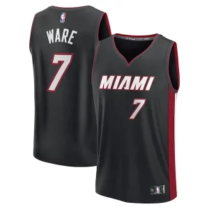 Gorgeous Eccezionale Duraturo Kel'el Ware Miami Heat Youth Fast Break Replica Player Jersey Icon Edition Black per i devoti sostenitori
