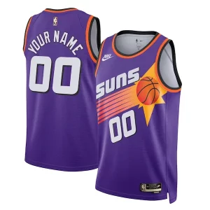 Resistente Phoenix Suns Nike Unisex 2022/23 Custom Swingman Jersey Classic Edition Purple per i devoti sostenitori