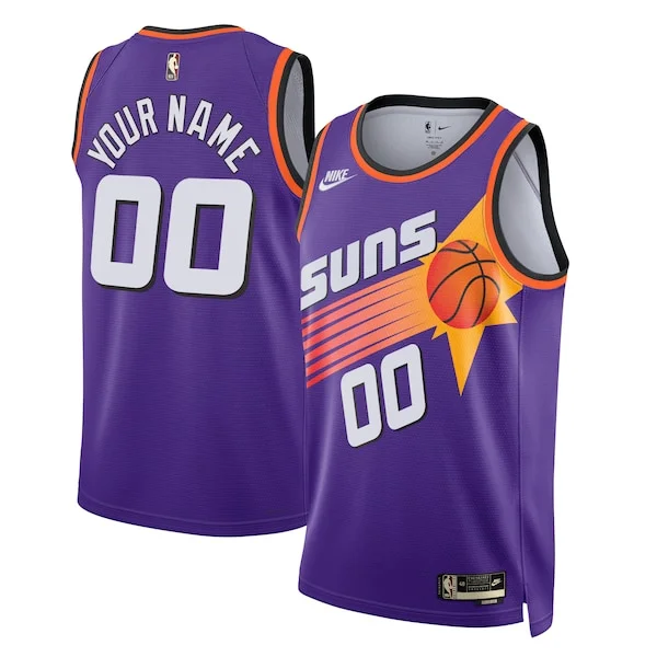 Resistente Phoenix Suns Nike Unisex 2022/23 Custom Swingman Jersey Classic Edition Purple per i devoti sostenitori