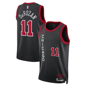 Comodo Magnifico DeMar DeRozan Chicago Bulls Nike Unisex 2023/24 Swingman Jersey Black City Edition per i devoti sostenitori