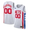 Resistente Brooklyn Nets Nike Unisex 2022/23 Custom Swingman Jersey Classic Edition White per i devoti sostenitori