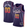 Stupendo Phoenix Suns Nike Unisex 2023/24 Custom Swingman Jersey Purple City Edition per i devoti sostenitori
