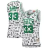 Delizioso Lussuoso Gorgeous Larry Bird Boston Celtics Women's 1985 Doodle Swingman Jersey White per i devoti sostenitori