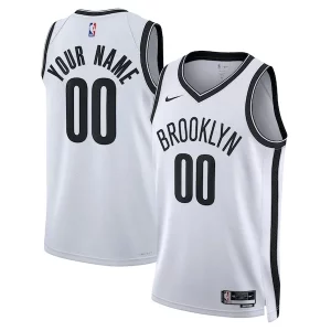 Gorgeous Fascinante Carino Brooklyn Nets Nike Unisex Swingman Custom Jersey White Association Edition per i devoti sostenitori