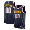 Delizioso Trendy Denver Nuggets Nike Unisex Swingman Custom Jersey Navy Icon Edition per i devoti sostenitori
