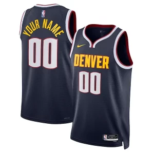 Delizioso Trendy Denver Nuggets Nike Unisex Swingman Custom Jersey Navy Icon Edition per i devoti sostenitori
