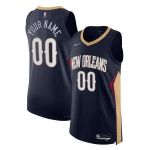 Bellissimo Comodo Prestigioso New Orleans Pelicans Nike 2021/22 Diamond Authentic Custom Jersey Icon Edition Navy per i devoti sostenitori