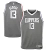Duraturo Raffinato Pratico Paul George LA Clippers Nike Youth 2020/21 Swingman Player Jersey Gray Earned Edition per i devoti sostenitori