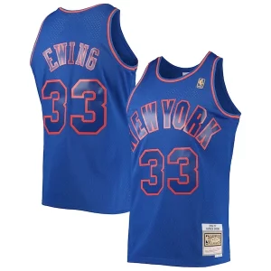 Lussuoso Patrick Ewing New York Knicks 1996/97 Hardwood Classics Swingman Jersey Blue per i devoti sostenitori