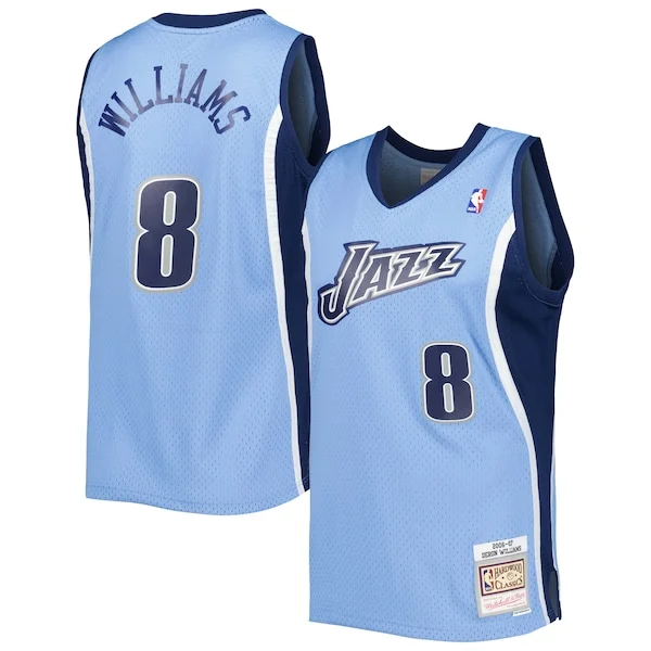 Resistente Accattivante Comodo Deron Williams Utah Jazz 2001/02 Hardwood Classics Swingman Jersey Blue per i devoti sostenitori