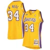 Resistente Fantastico Comodo Shaquille O'Neal Los Angeles Lakers 2000 NBA Finals Hardwood Classics Authentic Jersey Gold per i devoti sostenitori