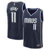 Robusto Lussuoso Kyrie Irving Dallas Mavericks Fast Break Replica Player Jersey Statement Edition Navy per i devoti sostenitori