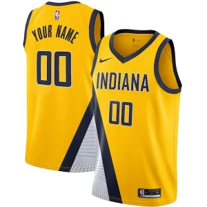 Moderno Attraente Gorgeous Indiana Pacers Nike 2019/20 Custom Swingman Jersey Yellow Statement Edition per i devoti sostenitori