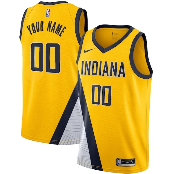Moderno Attraente Gorgeous Indiana Pacers Nike 2019/20 Custom Swingman Jersey Yellow Statement Edition per i devoti sostenitori