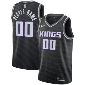 Eccezionale Incantevole Sacramento Kings Nike Swingman Custom Jersey Black Statement Edition per i devoti sostenitori