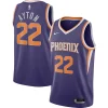 Elegante Duraturo Deandre Ayton Phoenix Suns Nike 2020/21 Swingman Player Jersey Icon Edition Purple per i devoti sostenitori