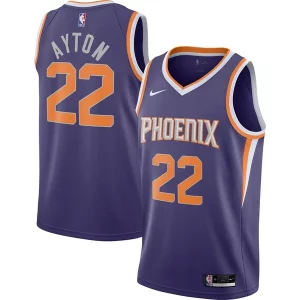 Elegante Duraturo Deandre Ayton Phoenix Suns Nike 2020/21 Swingman Player Jersey Icon Edition Purple per i devoti sostenitori
