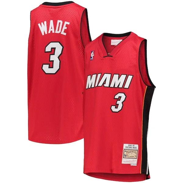Bellissimo Lussuoso Sofisticato Dwyane Wade Miami Heat Youth 2005/06 Hardwood Classics Swingman Jersey Red per i devoti sostenitori