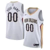 Prestigioso Classico Stupendo New Orleans Pelicans Nike Unisex Swingman Custom Jersey White Association Edition per i devoti sostenitori