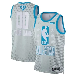 Carino Nike 2022 NBA All Star Game Swingman Custom Jersey Gray per i devoti sostenitori