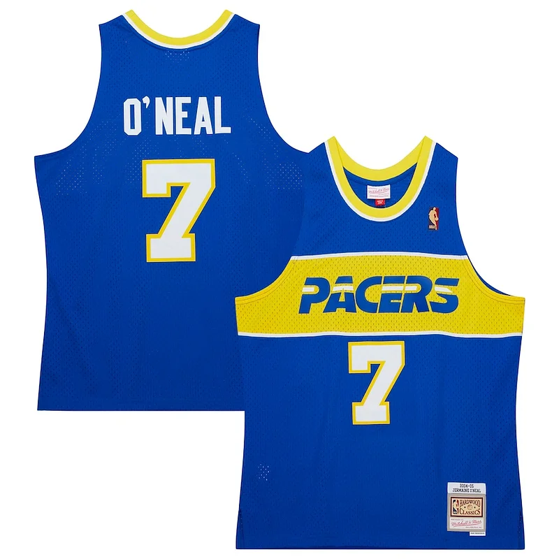 Incantevole Jermaine O'Neal Indiana Pacers 2004/05 Hardwood Classics Swingman Jersey Royal per i devoti sostenitori
