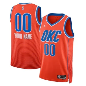 Incantevole Raffinato Prestigioso Oklahoma City Thunder Jordan Brand Unisex 2022/23 Swingman Custom Jersey Statement Edition Orange per i devoti sostenitori