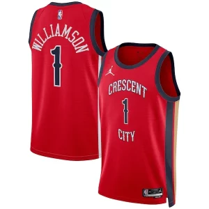 Elegante Zion Williamson New Orleans Pelicans Jordan Brand Unisex Swingman Jersey Statement Edition Red per i devoti sostenitori