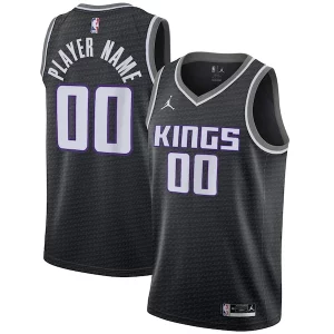 Gorgeous Carino Cool Sacramento Kings Jordan Brand Swingman Custom Jersey Statement Edition Black per i devoti sostenitori