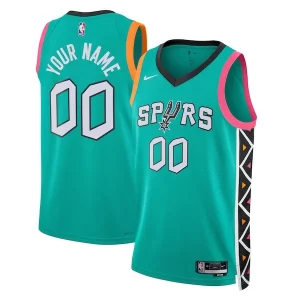 Attraente Gorgeous Splendido San Antonio Spurs Nike Unisex 2022/23 2022/23 Swingman Custom Jersey City Edition Turquoise per i devoti sostenitori