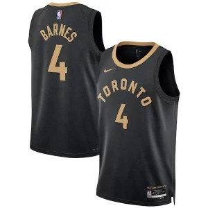 Trendy Scottie Barnes Toronto Raptors Nike Unisex 2022/23 Swingman Jersey City Edition Black per i devoti sostenitori