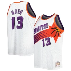 Cool Magnifico Steve Nash Phoenix Suns Big & Tall Hardwood Classics 1996/97 Swingman Jersey White/Black per i devoti sostenitori