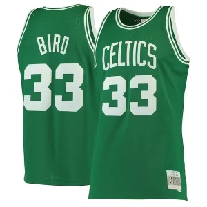 Magnifico Larry Bird Boston Celtics Hardwood Classics Swingman Jersey Kelly Green/White per i devoti sostenitori