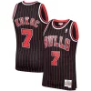 Moderno Toni Kukoc Chicago Bulls 1995/96 Hardwood Classics Swingman Jersey Black per i devoti sostenitori