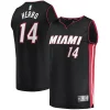 Bellissimo Tyler Herro Miami Heat Fast Break Replica Jersey Icon Edition Black per i devoti sostenitori
