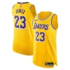 Fascinante Sofisticato LeBron James Los Angeles Lakers Nike Authentic Player Jersey Icon Edition Gold per i devoti sostenitori