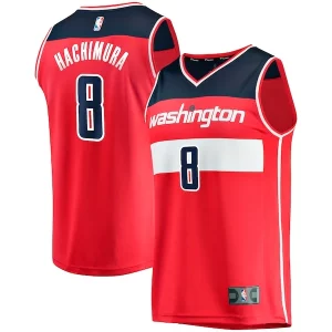 Ottimo Cool Rui Hachimura Washington Wizards Replica Fast Break Jersey Red Icon Edition per i devoti sostenitori