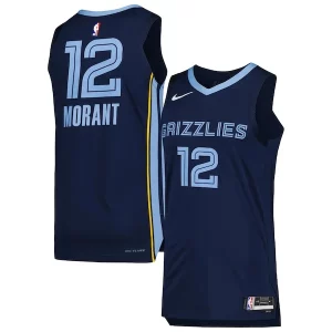 Attraente Ja Morant Memphis Grizzlies Nike Authentic Jersey Association Edition Navy per i devoti sostenitori
