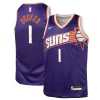 Duraturo Raffinato Devin Booker Phoenix Suns Nike Youth Swingman Jersey Icon Edition Purple per i devoti sostenitori