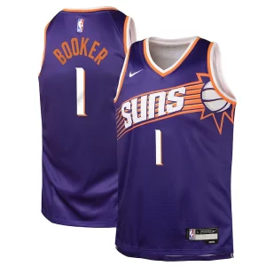 Duraturo Raffinato Devin Booker Phoenix Suns Nike Youth Swingman Jersey Icon Edition Purple per i devoti sostenitori