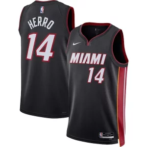 Raffinato Tyler Herro Miami Heat Nike Unisex Swingman Jersey Icon Edition Black per i devoti sostenitori