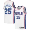 Moderno Fascinante Ben Simmons Philadelphia 76ers Nike Youth Swingman Jersey White/Royal per i devoti sostenitori