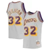Duraturo Incantevole Magic Johnson Los Angeles Lakers 1984 85 Hardwood Classics Reload 2.0 Throwback Swingman Jersey Gray per i devoti sostenitori