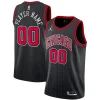 Moderno Chicago Bulls Jordan Brand Swingman Custom Jersey Statement Edition Black per i devoti sostenitori