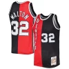 Splendido Ottimo Attraente Bill Walton Portland Trail Blazers Hardwood Classics 1976/77 Split Swingman Jersey Red/Black per i devoti sostenitori