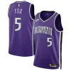 Resistente De'Aaron Fox Sacramento Kings Nike Unisex 2024/25 Swingman Jersey Purple Classic Edition per i devoti sostenitori