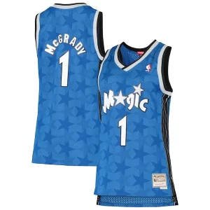 Ottimo Incantevole Lussuoso Tracy McGrady Orlando Magic Women's 2000/01 Hardwood Classics Swingman Jersey Blue per i devoti sostenitori