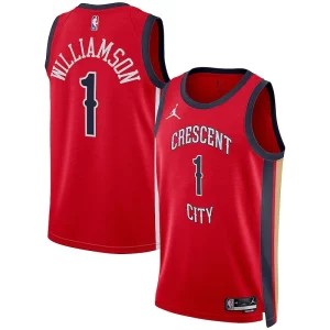 Robusto Zion Williamson New Orleans Pelicans Jordan Brand Unisex Swingman Jersey Statement Edition Red per i devoti sostenitori