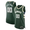 Lussuoso Robusto Attraente Milwaukee Bucks Nike 2021/22 Diamond Authentic Custom Jersey Icon Edition Hunter Green per i devoti sostenitori