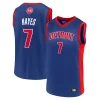 Fascinante Comodo Men's Killian Hayes Blue Detroit Pistons Team Player Jersey per i devoti sostenitori