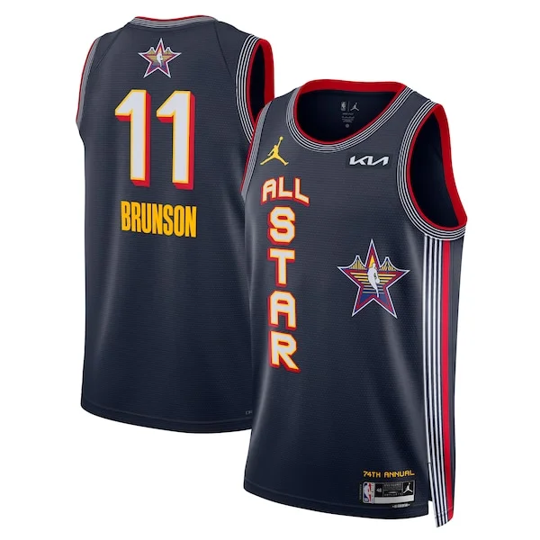 Delizioso Gorgeous Jalen Brunson Nike Unisex 2025 NBA All Star Game Swingman Player Jersey Navy per i devoti sostenitori